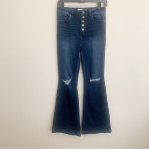KanCan Dark Blue Flare Jeans